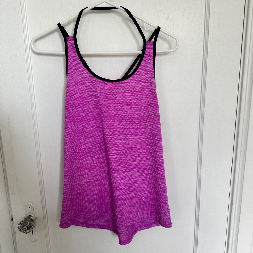 Champion duo dry extra small workout top. Super breathable. Pink with gray trim.